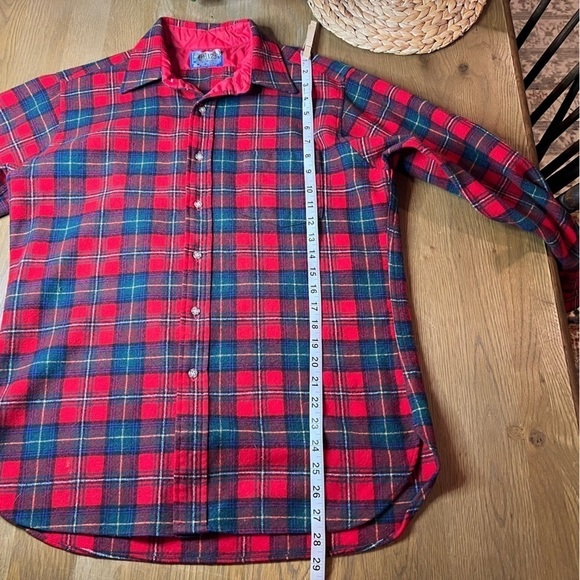 Pendleton Virgin Wool Boyd Tartan Plaid Shirt Medium - Picture 11 of 14